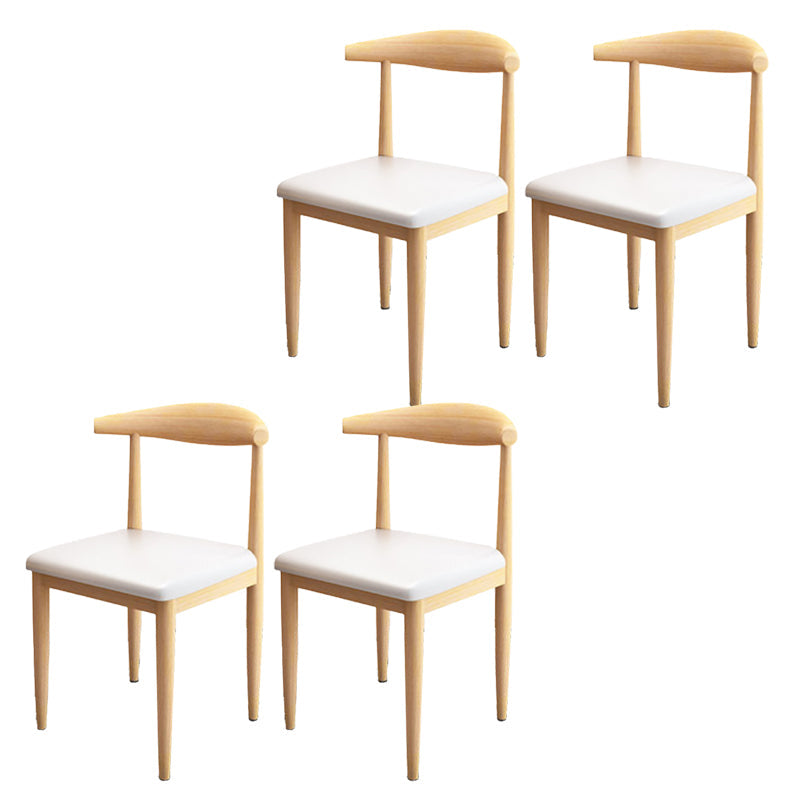 Moderne stijl zijstoel open rug binnen eetkamerstoel voor eetkamer