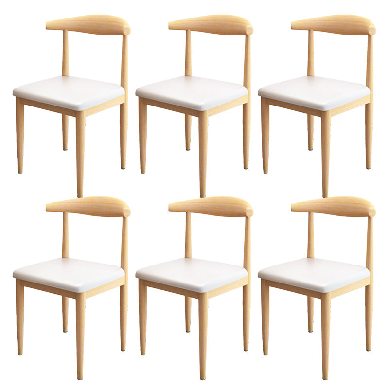 Moderne stijl zijstoel open rug binnen eetkamerstoel voor eetkamer