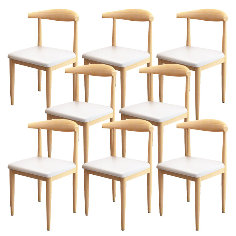 Moderne stijl zijstoel open rug binnen eetkamerstoel voor eetkamer