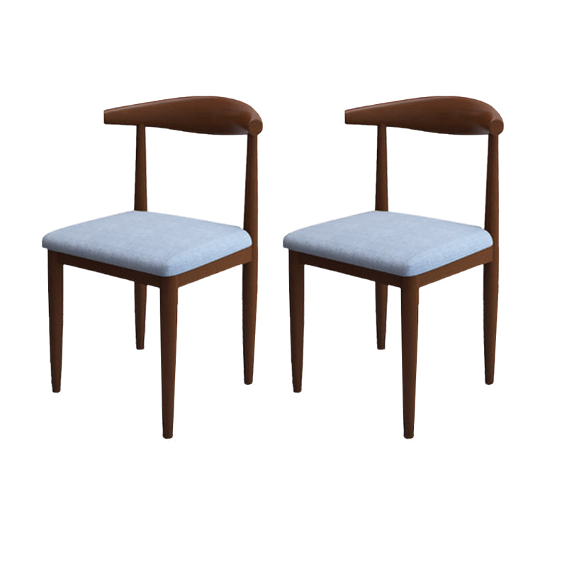 Moderne stijl zijstoel open rug binnen eetkamerstoel voor eetkamer