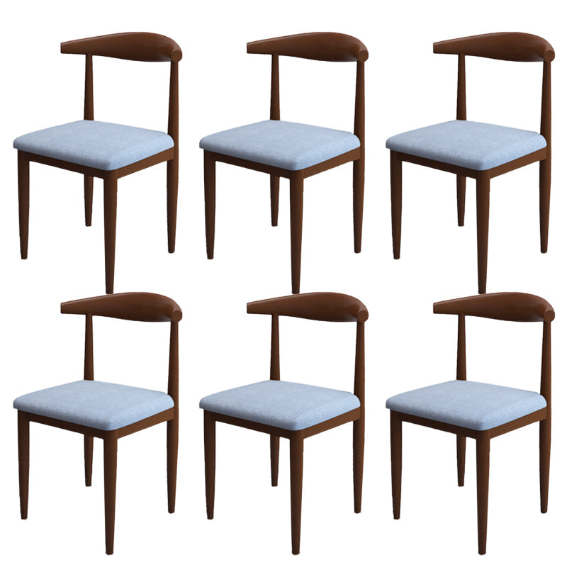 Moderne stijl zijstoel open rug binnen eetkamerstoel voor eetkamer