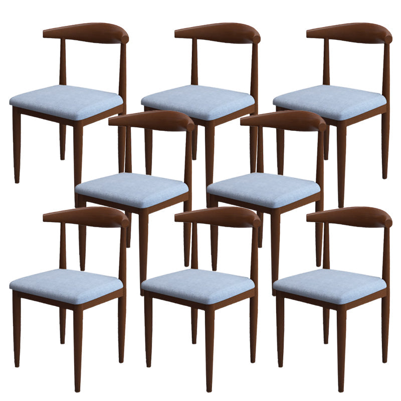 Moderne stijl zijstoel open rug binnen eetkamerstoel voor eetkamer