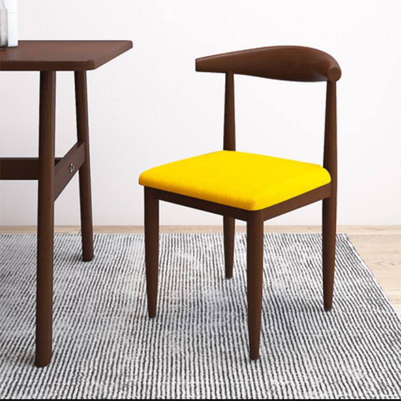 Moderne stijl zijstoel open rug binnen eetkamerstoel voor eetkamer