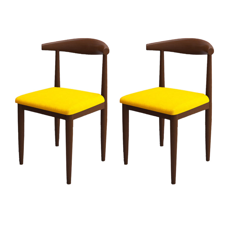 Moderne stijl zijstoel open rug binnen eetkamerstoel voor eetkamer