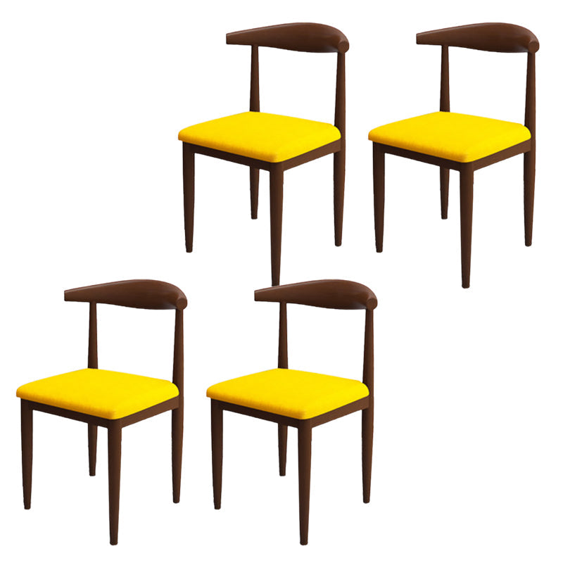 Moderne stijl zijstoel open rug binnen eetkamerstoel voor eetkamer