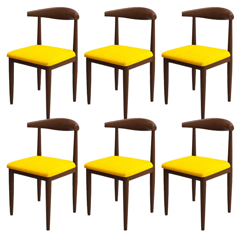 Moderne stijl zijstoel open rug binnen eetkamerstoel voor eetkamer