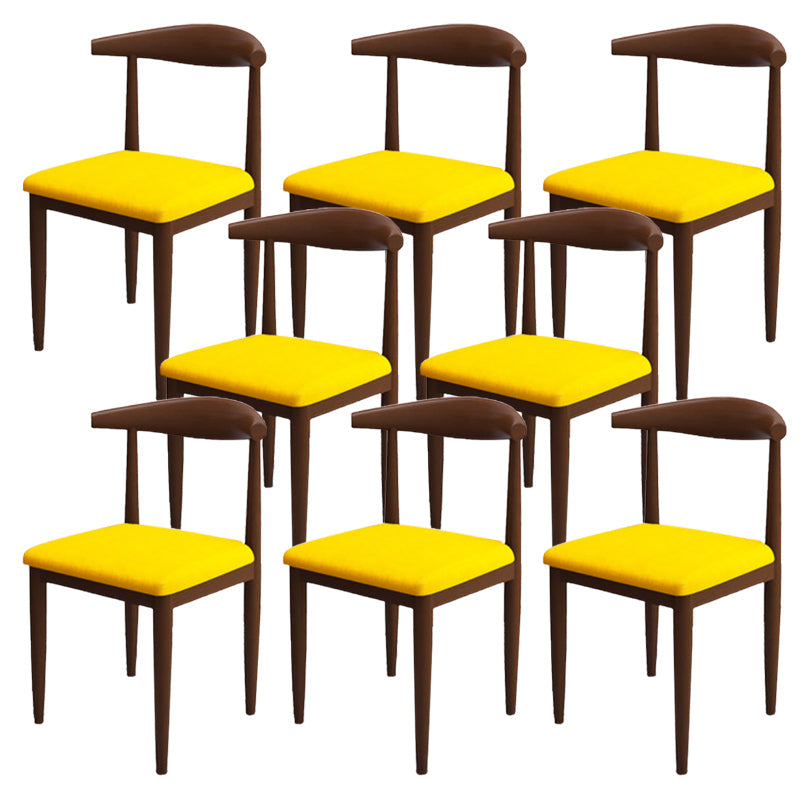 Moderne stijl zijstoel open rug binnen eetkamerstoel voor eetkamer