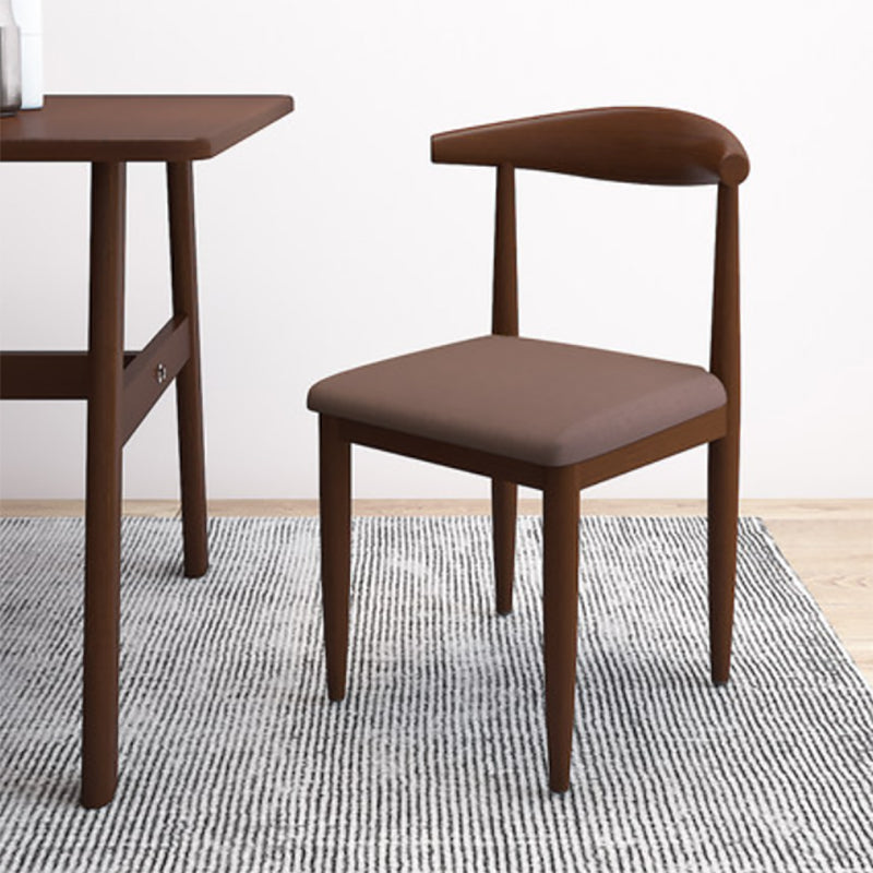 Moderne stijl zijstoel open rug binnen eetkamerstoel voor eetkamer