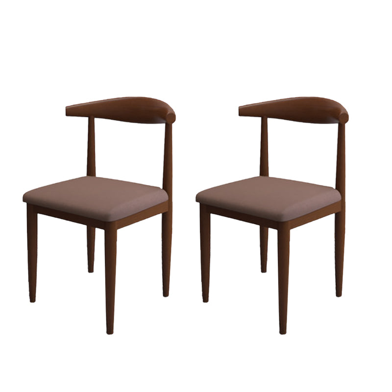 Moderne stijl zijstoel open rug binnen eetkamerstoel voor eetkamer