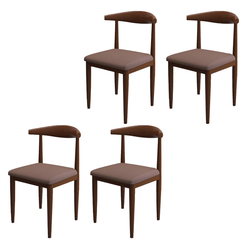 Moderne stijl zijstoel open rug binnen eetkamerstoel voor eetkamer