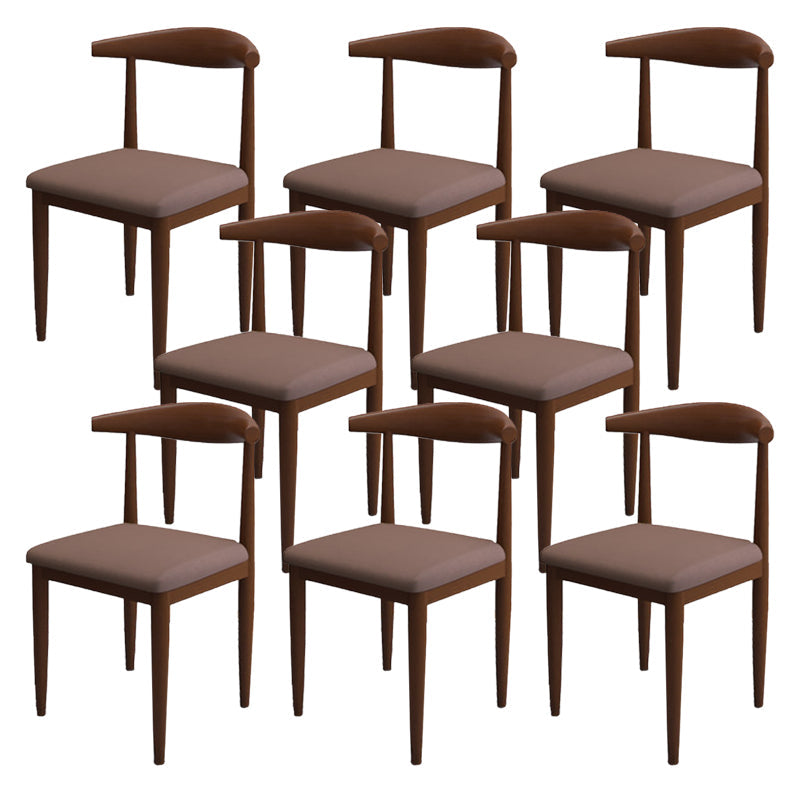 Moderne stijl zijstoel open rug binnen eetkamerstoel voor eetkamer