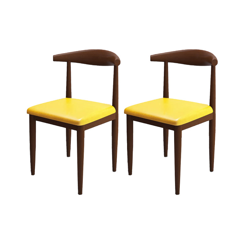 Moderne stijl zijstoel open rug binnen eetkamerstoel voor eetkamer