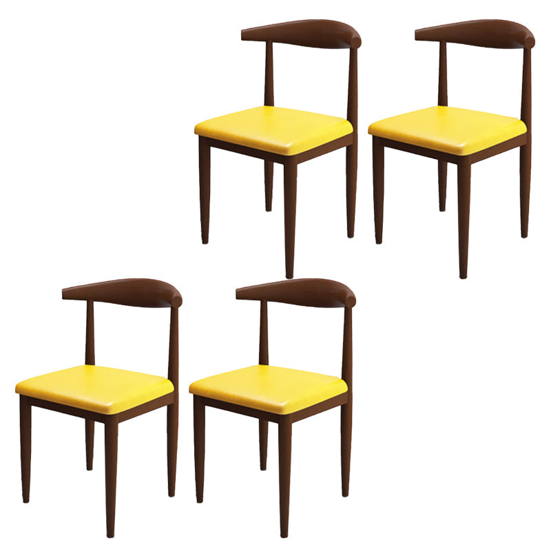 Moderne stijl zijstoel open rug binnen eetkamerstoel voor eetkamer