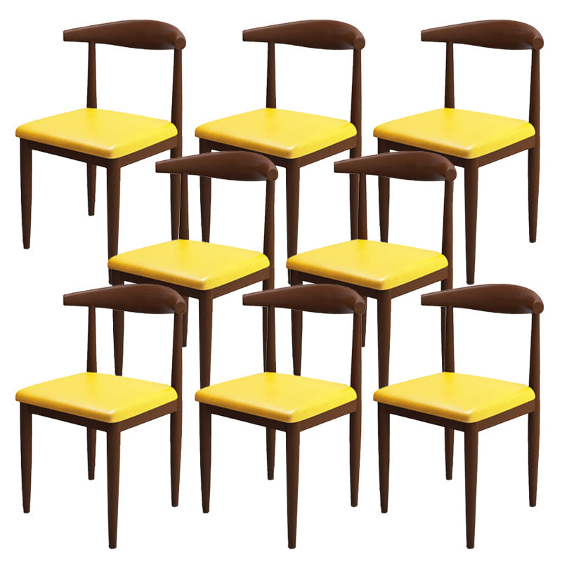 Moderne stijl zijstoel open rug binnen eetkamerstoel voor eetkamer