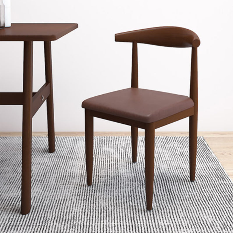 Moderne stijl zijstoel open rug binnen eetkamerstoel voor eetkamer