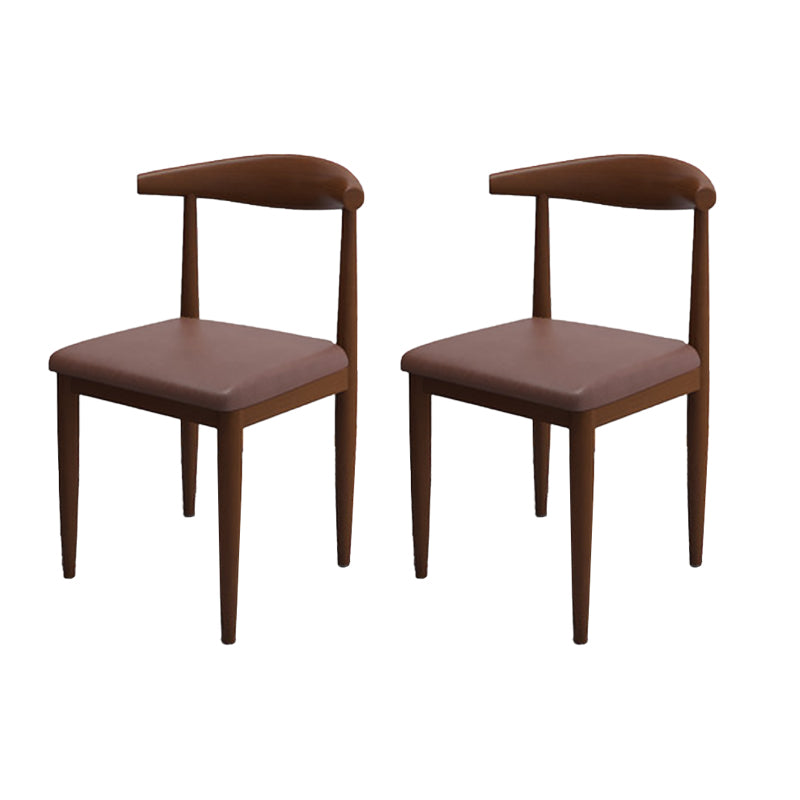 Moderne stijl zijstoel open rug binnen eetkamerstoel voor eetkamer