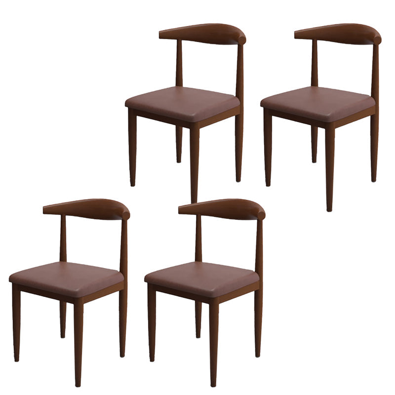 Moderne stijl zijstoel open rug binnen eetkamerstoel voor eetkamer