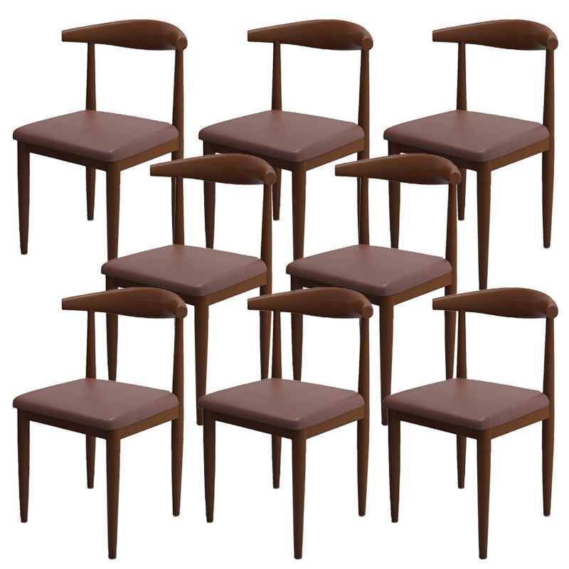 Moderne stijl zijstoel open rug binnen eetkamerstoel voor eetkamer