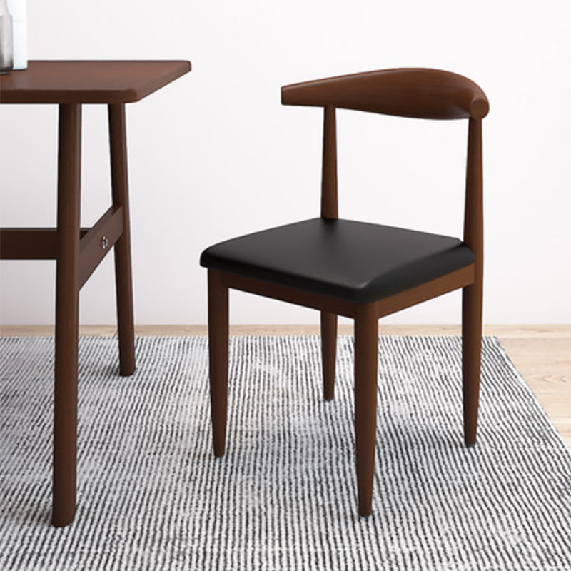 Moderne stijl zijstoel open rug binnen eetkamerstoel voor eetkamer