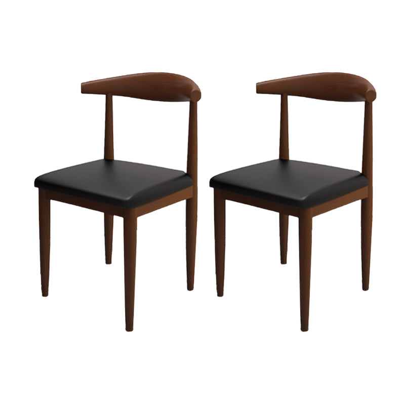 Moderne stijl zijstoel open rug binnen eetkamerstoel voor eetkamer