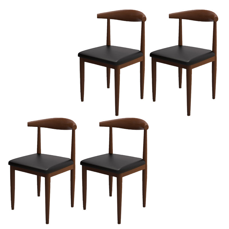 Moderne stijl zijstoel open rug binnen eetkamerstoel voor eetkamer