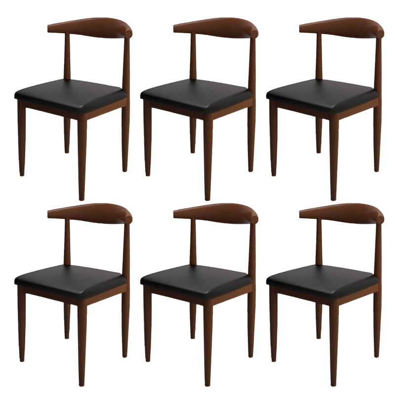 Moderne stijl zijstoel open rug binnen eetkamerstoel voor eetkamer