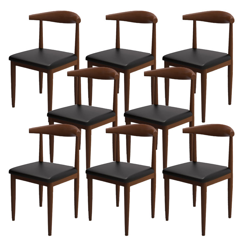 Moderne stijl zijstoel open rug binnen eetkamerstoel voor eetkamer