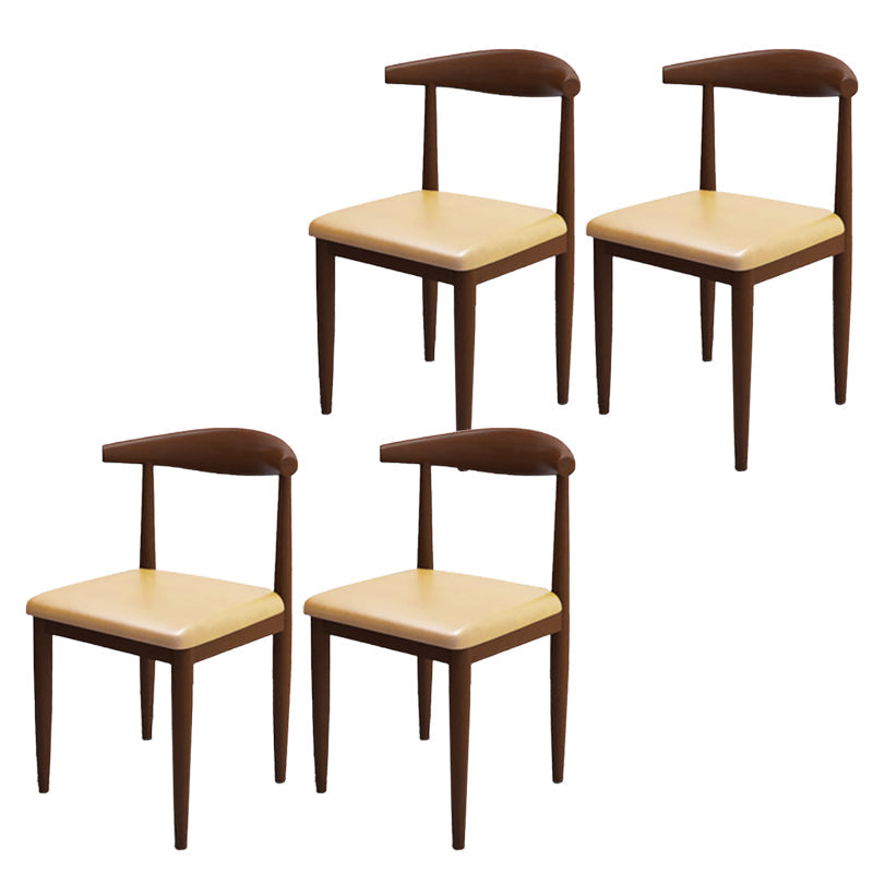 Moderne stijl zijstoel open rug binnen eetkamerstoel voor eetkamer