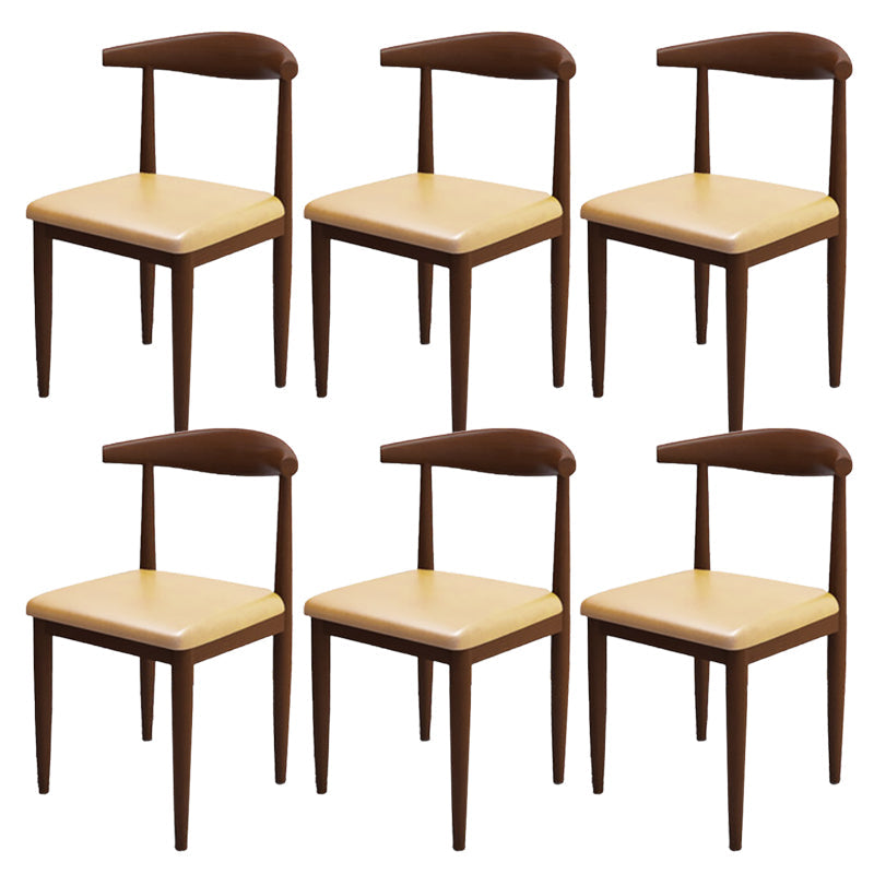 Moderne stijl zijstoel open rug binnen eetkamerstoel voor eetkamer