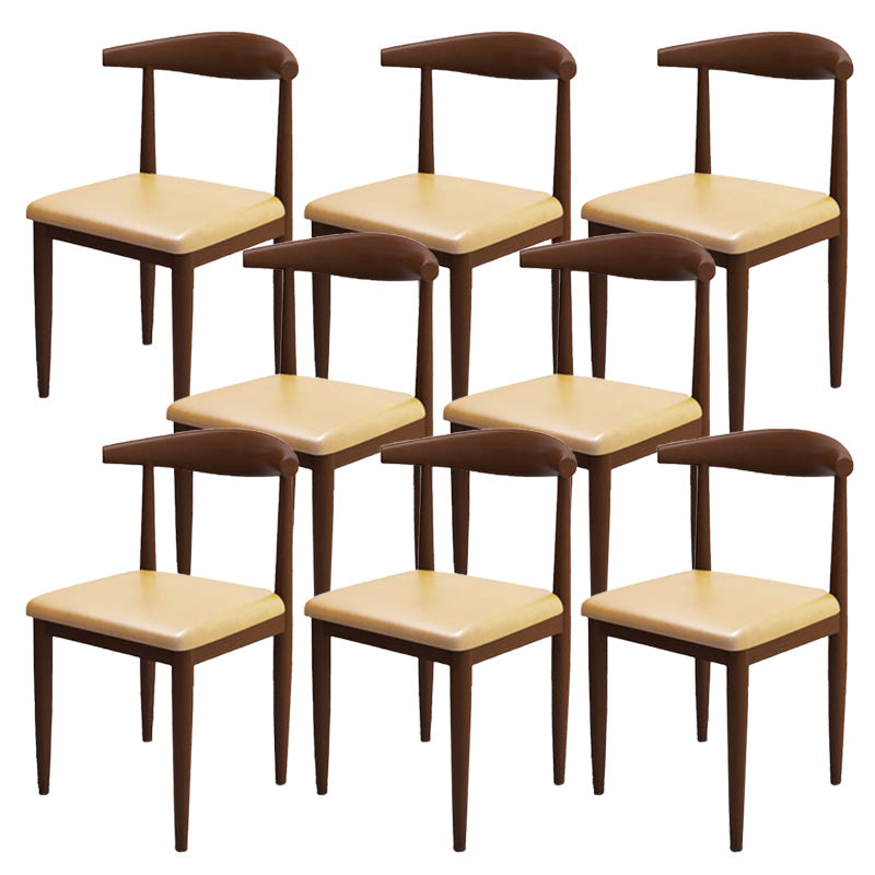 Moderne stijl zijstoel open rug binnen eetkamerstoel voor eetkamer