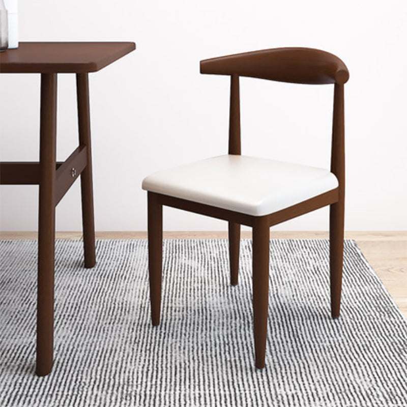 Moderne stijl zijstoel open rug binnen eetkamerstoel voor eetkamer