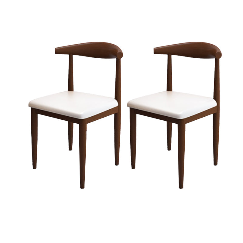 Moderne stijl zijstoel open rug binnen eetkamerstoel voor eetkamer