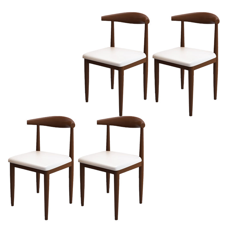 Moderne stijl zijstoel open rug binnen eetkamerstoel voor eetkamer