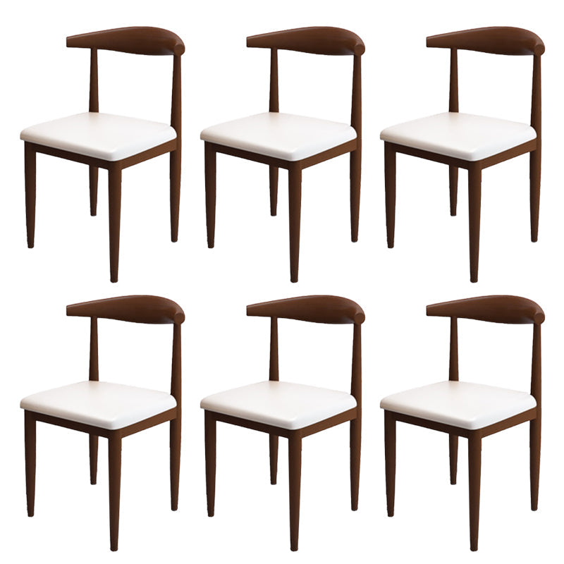 Moderne stijl zijstoel open rug binnen eetkamerstoel voor eetkamer