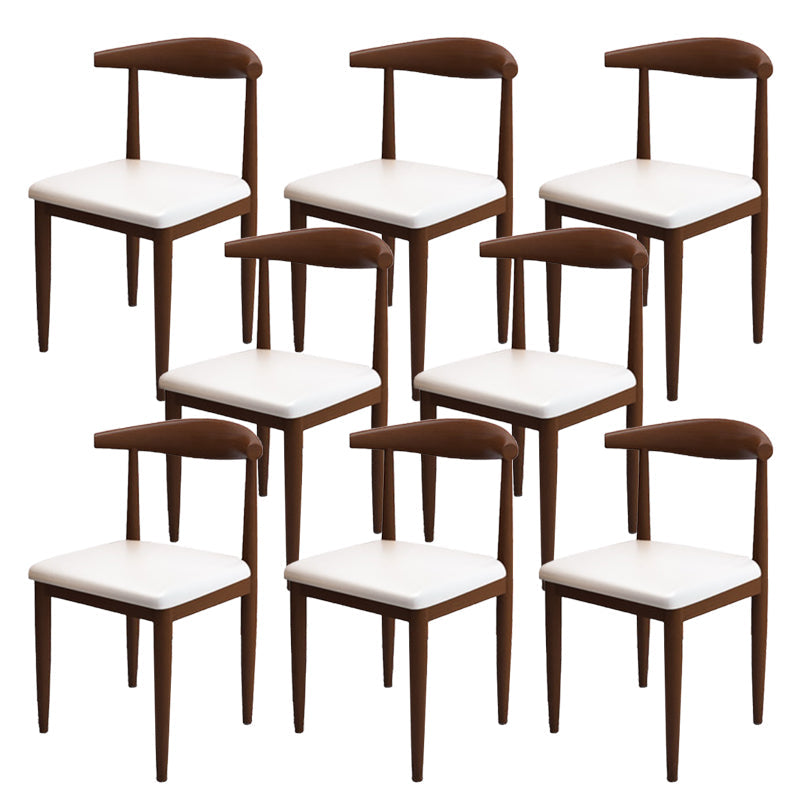 Moderne stijl zijstoel open rug binnen eetkamerstoel voor eetkamer