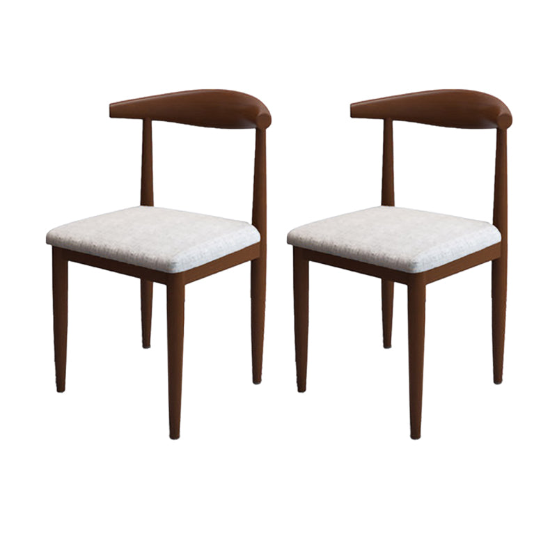 Moderne stijl zijstoel open rug binnen eetkamerstoel voor eetkamer