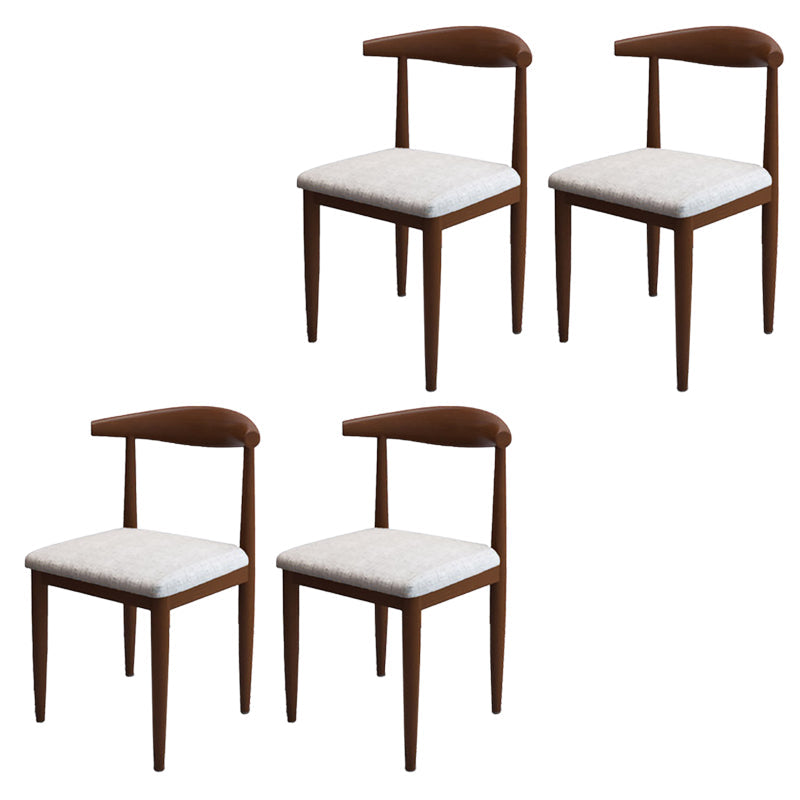 Moderne stijl zijstoel open rug binnen eetkamerstoel voor eetkamer