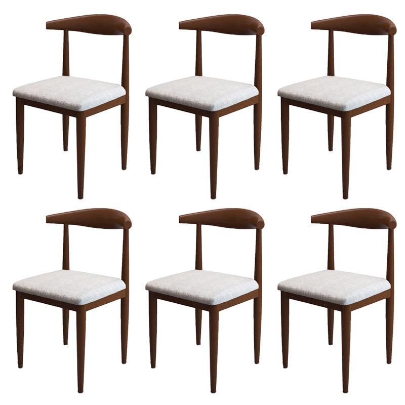 Moderne stijl zijstoel open rug binnen eetkamerstoel voor eetkamer