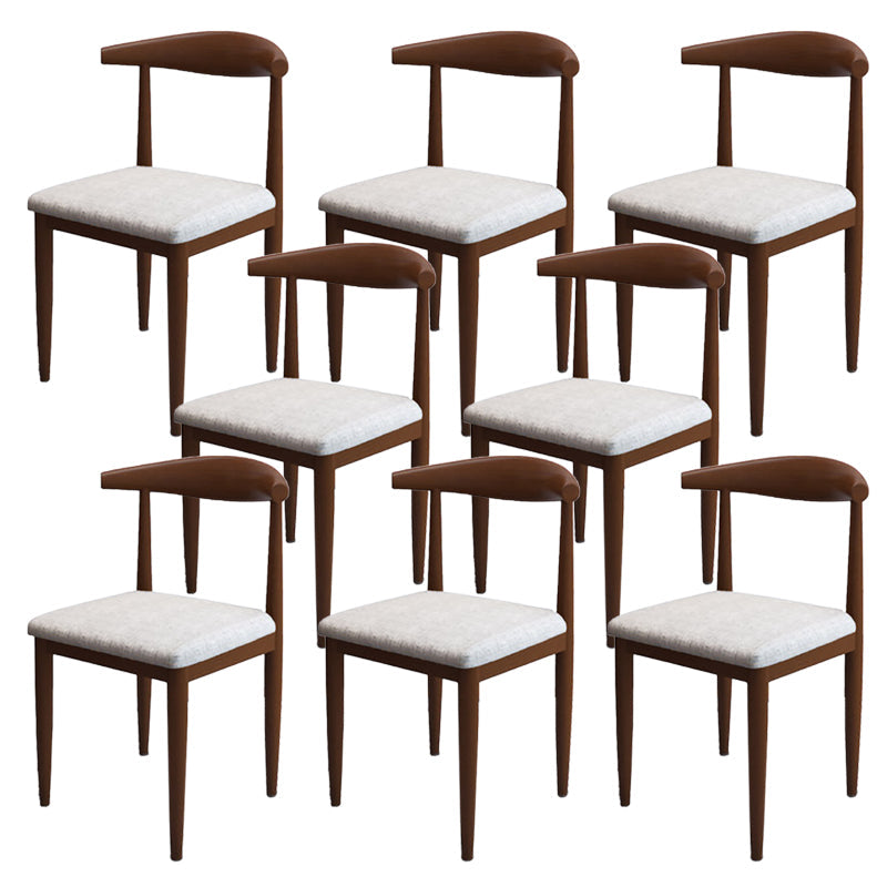 Moderne stijl zijstoel open rug binnen eetkamerstoel voor eetkamer