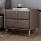 Cabinete de piedra Bedside Accent Mesa Nightshand con 2 cajones
