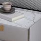 Cabinete de piedra Bedside Accent Mesa Nightshand con 2 cajones