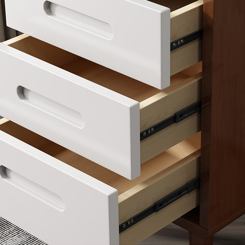 Table table de chevet de table en bois avec tiroirs