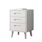 Wooden Accent Table Nightstand Modern Nightstand with Drawers
