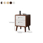 Wooden Accent Table Nightstand Modern Nightstand with Drawers