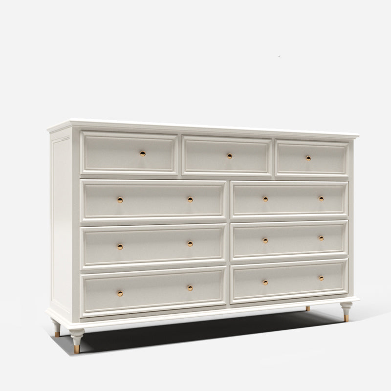 Chox de almacenamiento tradicional tocador de madera sólida con cajones de 9/8/7/5