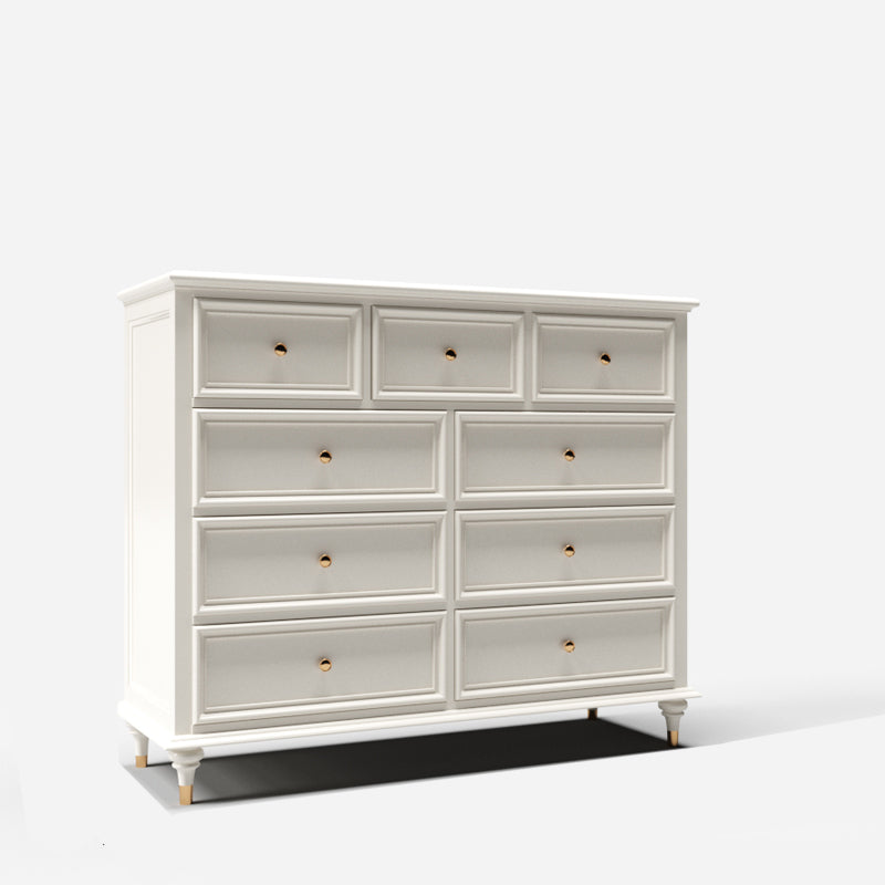 Chox de almacenamiento tradicional tocador de madera sólida con cajones de 9/8/7/5