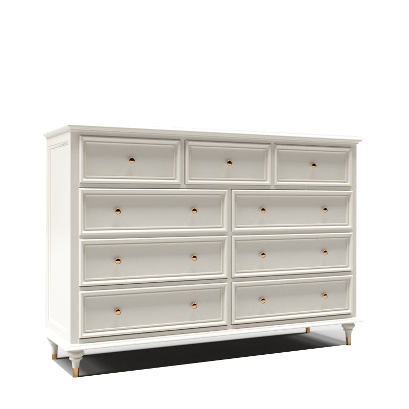 Chox de almacenamiento tradicional tocador de madera sólida con cajones de 9/8/7/5