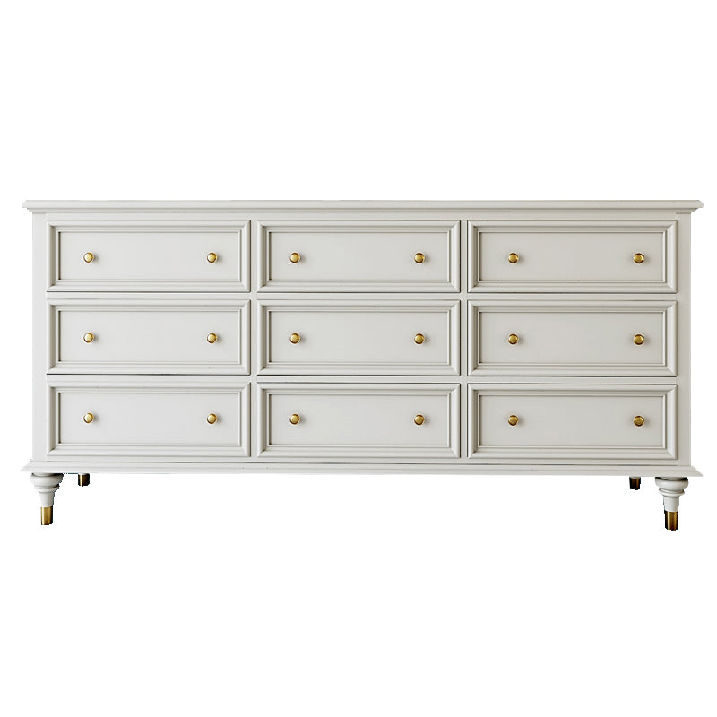 Chox de almacenamiento tradicional tocador de madera sólida con cajones de 9/8/7/5