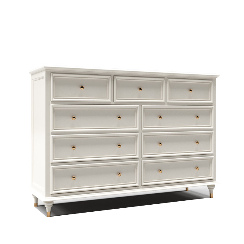 Chox de almacenamiento tradicional tocador de madera sólida con cajones de 9/8/7/5