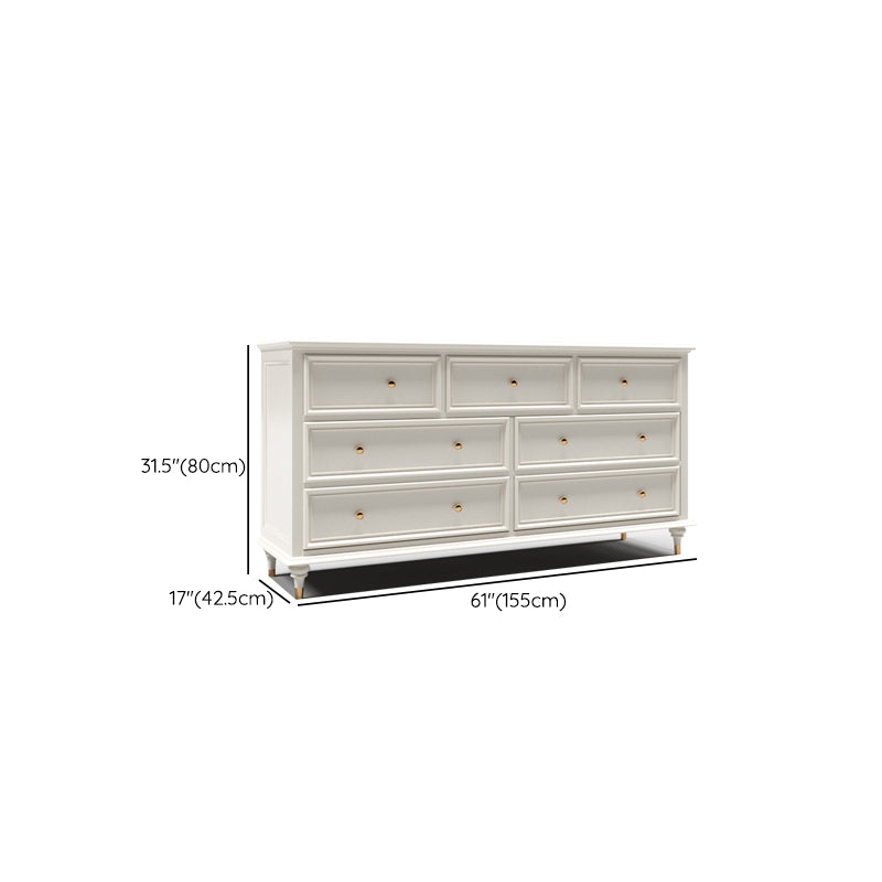 Chox de almacenamiento tradicional tocador de madera sólida con cajones de 9/8/7/5
